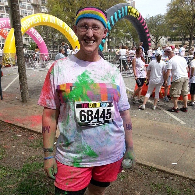 after running the Color Run 5K
