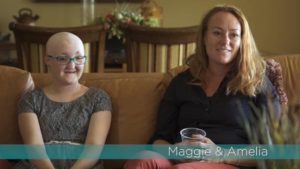 Amelia is a teen affected by AEC and her mom, Maggie.