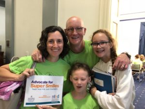 Karl Nelse and his family shared their story at the NFED Advocacy Day in 2018.