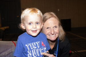 Mary with child affected by ectodermal dysplasia 